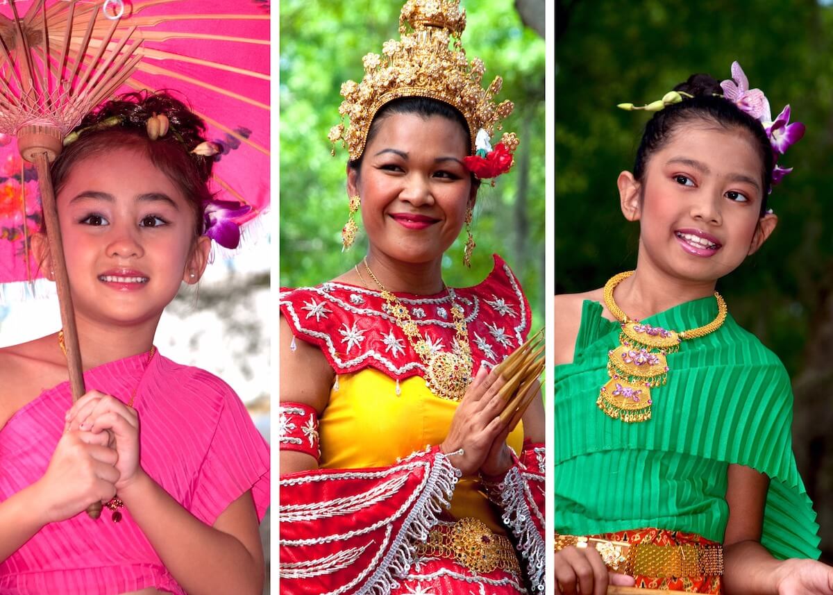 タイの女性３人の写真